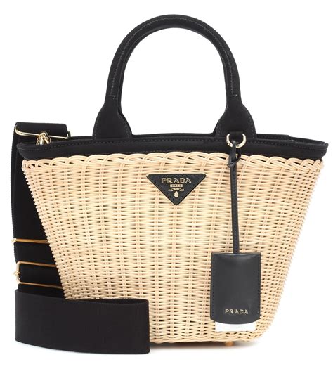 prada logo straw tote bag|prada black tote handbags.